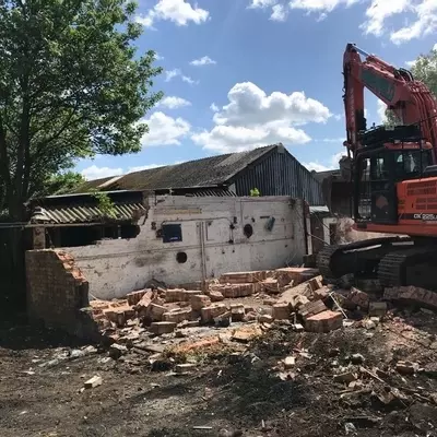 Avonley Road  during Demolition2